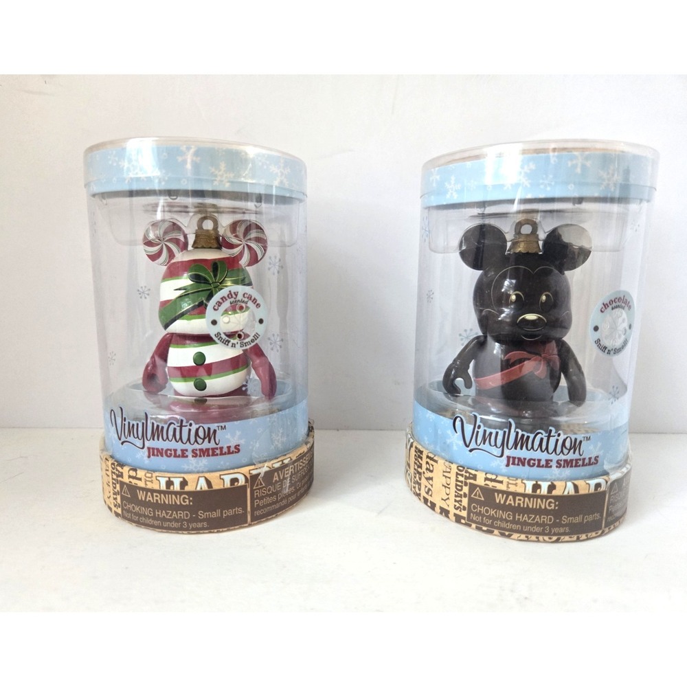 Disney vinylmation vinyl figure Jingle Smells Mickey Mouse chocolate candy cane